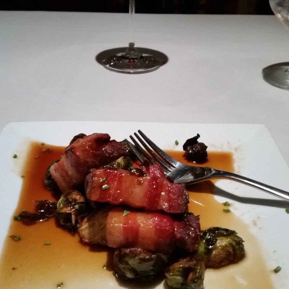 NoJa - Brassed Pork Belly and Brussel Sprouts - New American Near Me - Mobile, Alabama NoJa - Brassed Pork Belly and Brussel Sprouts - New American Near Me - Mobile, Alabama