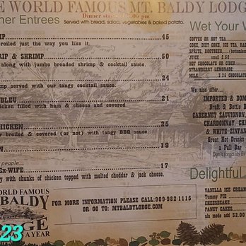 Mt Baldy Lodge - Menu 7.3.23 - American Near Me - Mount Baldy, California Mt Baldy Lodge - Menu 7.3.23 - American Near Me - Mount Baldy, California