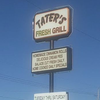 Taters Grill - Sign - Diners Near Me - Lowell, Arkansas
