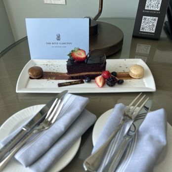 The Ritz-Carlton Key Biscayne, Miami - Birthday dessert sent to our room. - Hotels Near Me - Miami, Florida The Ritz-Carlton Key Biscayne, Miami - Birthday dessert sent to our room. - Hotels Near Me - Miami, Florida