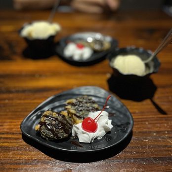 Ohayo Sushi - Fried Oreo with vanilla Ice cream. - Sushi Bars Near Me - Webster, Texas Ohayo Sushi - Fried Oreo with vanilla Ice cream. - Sushi Bars Near Me - Webster, Texas
