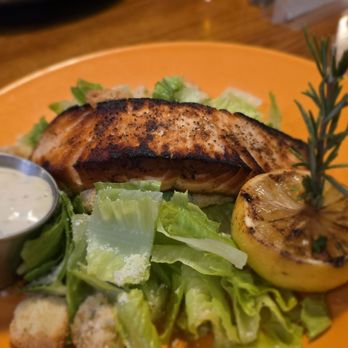 City Limits Bar & Grill - Caeser salad with salmon add-on. Salad dressing on the side. - American Near Me - Colby, Kansas