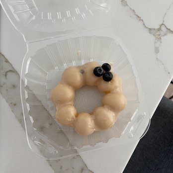 Friendly Donuts - Earl grey blueberry Mochi Donut - Donuts Near Me - Orange, California