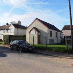 Poverest Coronation Hall - The outside of the Hall from Bridge Road.