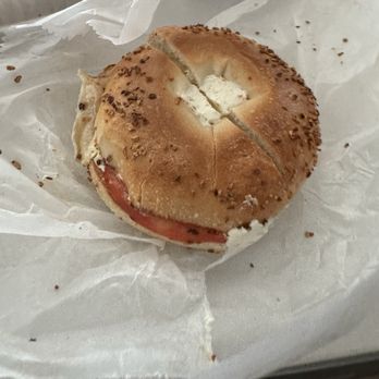 Mike's Bagels - Bagel with Olive Cream Cheese - Bagels Near Me - New York, New York Mike's Bagels - Bagel with Olive Cream Cheese - Bagels Near Me - New York, New York