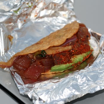 Knockout Taco Truck - Hawaiian tuna poke - Mexican Near Me Knockout Taco Truck - Hawaiian tuna poke - Mexican Near Me