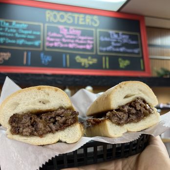 Rooster's - Chopped Cheese Sandwich! - New American Near Me - Utica, New York Rooster's - Chopped Cheese Sandwich! - New American Near Me - Utica, New York