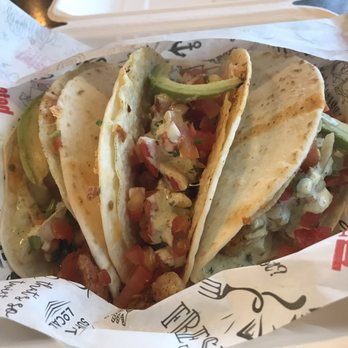 Twisted Fresh - Tacos come in 3's . Lots of choices ! We always get shrimp and they are killer ! - New American Near Me - Overland Park, Kansas