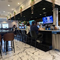 Viva Tacos & Tequila - The bar area inside