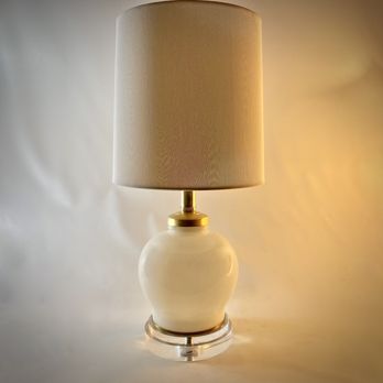 Enchanted Lighting - Opaline glass lamp with internal bulb - Lighting Fixtures & Equipment Near Me - Dallas, Texas