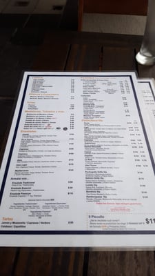Menu photo 2 Restaurante Panini Buenos Aires, C Menu photo 2 Restaurante Panini Buenos Aires, C