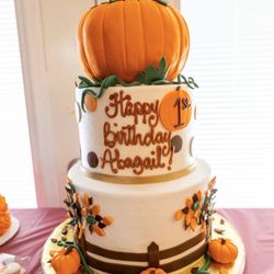 Simply Cakes Etc Bakery - Abagail's 1st birthday cake.