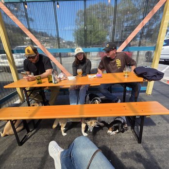 Humble Sea Brewing - Dogs on patio. - Beer Gardens Near Me - Pacifica, California Humble Sea Brewing - Dogs on patio. - Beer Gardens Near Me - Pacifica, California