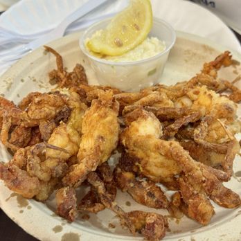 Johnny's Reef Restaurant - Fried Soft Shell Crab Basket - $1 less for no fries - Seafood Near Me - Bronx, New York Johnny's Reef Restaurant - Fried Soft Shell Crab Basket - $1 less for no fries - Seafood Near Me - Bronx, New York