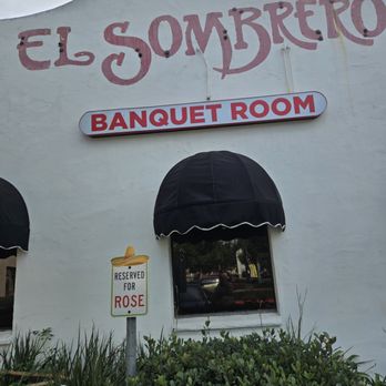 El Sombrero - Birthday party in the banquet hall. I like that reserved parking space - Mexican Near Me - El Monte, California El Sombrero - Birthday party in the banquet hall. I like that reserved parking space - Mexican Near Me - El Monte, California