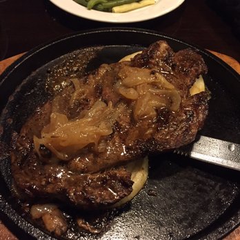Affy's Premium Grill - With spicy peppercorn sauce drizzled on top, a little past medium well, but still tasted good - Steakhouses Near Me - Brooklyn, New York