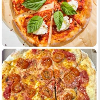 California Pizza Kitchen - Expectation vs. Reality. The top is the CPK pic of the Neopolitan Burrata pizza, below is what I got! SHAME!! - Pizza Near Me - Brea, California