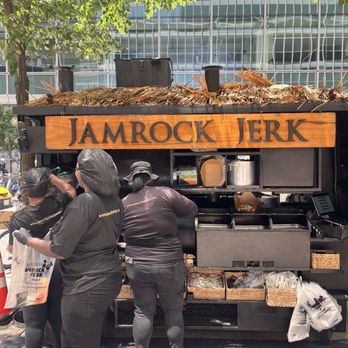Jamrock Jerk - Food Truck set up near Radio City - Food Trucks Near Me - New York, New York