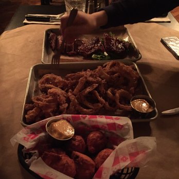 Smokin' With Chris - Appetizers: burnt ends, onion rings and hush puppies - Barbeque Near Me - Southington, Connecticut Smokin' With Chris - Appetizers: burnt ends, onion rings and hush puppies - Barbeque Near Me - Southington, Connecticut