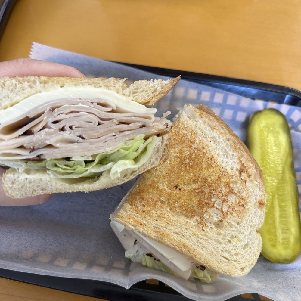 Turkey and cheese toasted Turkey and cheese toasted