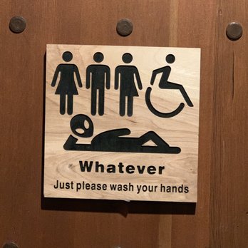 Old Town Tap - Restroom sign - Pizza Near Me - Truckee, California Old Town Tap - Restroom sign - Pizza Near Me - Truckee, California