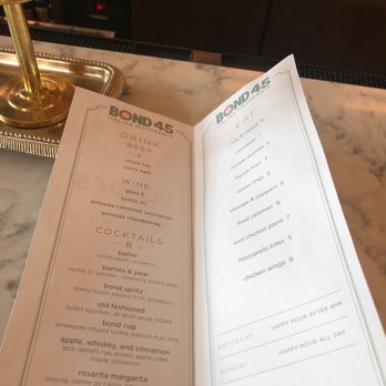 Bond 45 - Happy Hour menu - Italian Near Me - Oxon Hill, Maryland Bond 45 - Happy Hour menu - Italian Near Me - Oxon Hill, Maryland