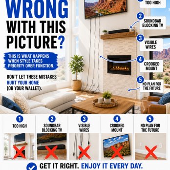 Tech Brothers - Avoid costly TV mounting mistakes. Trust Tech Brothers for clean installs, hidden wires, and the perfect viewing angle. - Home Automation Near Me - Hurricane, Utah Tech Brothers - Avoid costly TV mounting mistakes. Trust Tech Brothers for clean installs, hidden wires, and the perfect viewing angle. - Home Automation Near Me - Hurricane, Utah