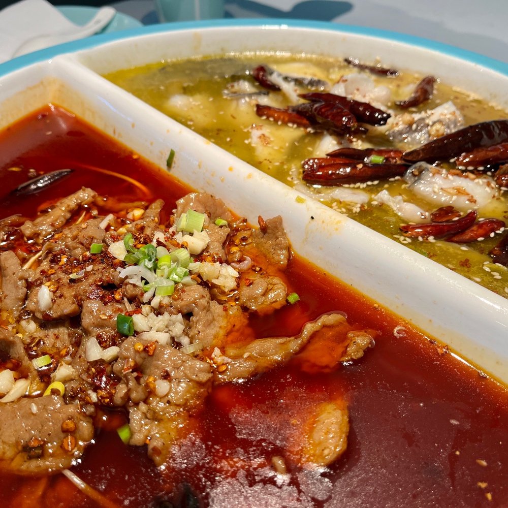 Yao Yao Restaurant - 酸菜鱼+水煮牛. 鱼好好吃,牛好难吃. Sour pickled green mustard fish + Spicy beef. Fish is delicious, beef is terrible. - Chinese Near Me - San Leandro, California Yao Yao Restaurant - 酸菜鱼+水煮牛. 鱼好好吃,牛好难吃. Sour pickled green mustard fish + Spicy beef. Fish is delicious, beef is terrible. - Chinese Near Me - San Leandro, California