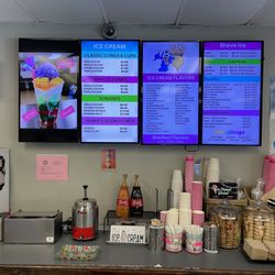 Dave's Ice Cream Aiea - Menu & front counter