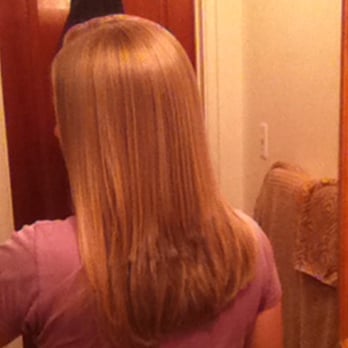Hair Mode - The layers I got upon requesting blended layers all around. - Hair Salons Near Me - La Canada Flintridge, California