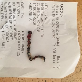 Ledo Pizza - Screw found in pizza - Pizza Near Me - Columbia, Maryland Ledo Pizza - Screw found in pizza - Pizza Near Me - Columbia, Maryland