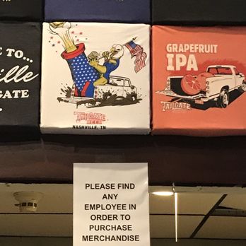 TailGate Brewery - Track down someone to help you then, wait in line back at the bar to purchase. - Breweries Near Me - Nashville, Tennessee