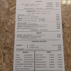 Andy's Party Store - Andy's menu for burgers and More