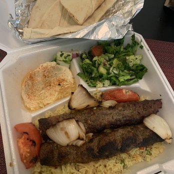 Hummus Express - Kufta kabob Plate - Falafel Near Me - Bakersfield, California
