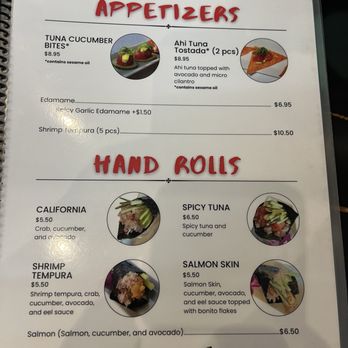Fuego Sushi - Menu - Sushi Bars Near Me - San Diego, California