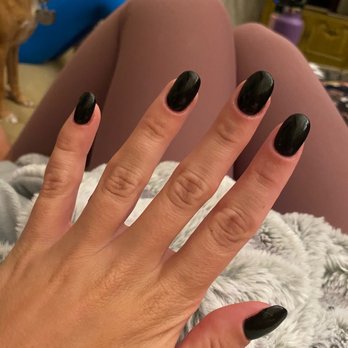 Happiest Nails & Spa - Black acrylic fill by karen - Nail Salons Near Me - Oceanside, California Happiest Nails & Spa - Black acrylic fill by karen - Nail Salons Near Me - Oceanside, California