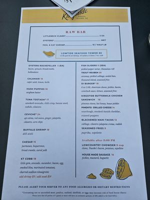 Menu photo 5 The Kingstide Island, SC