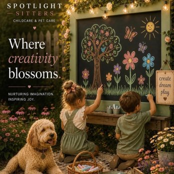 Spotlight Sitters - Creative, dependable childcare for date nights, weekends, and recurring care. Spotlight Sitters makes every day feel a little more special. - Pet Boarding Near Me Spotlight Sitters - Creative, dependable childcare for date nights, weekends, and recurring care. Spotlight Sitters makes every day feel a little more special. - Pet Boarding Near Me