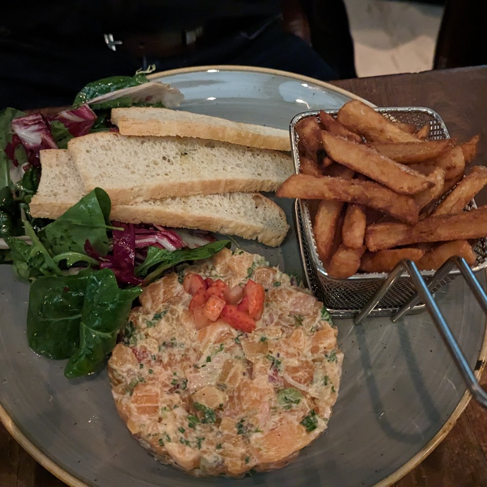 L'Atelier - Two salmon tartare - Canadian (New) Near Me - Quebec City, Quebec L'Atelier - Two salmon tartare - Canadian (New) Near Me - Quebec City, Quebec