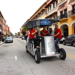 Cycle Party West Palm Beach - Cycle Party riding through City Place