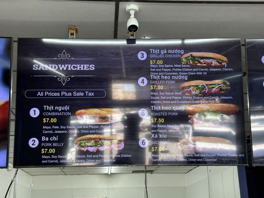 Menu photo 6 Cali Sandwiches San Jose, CA