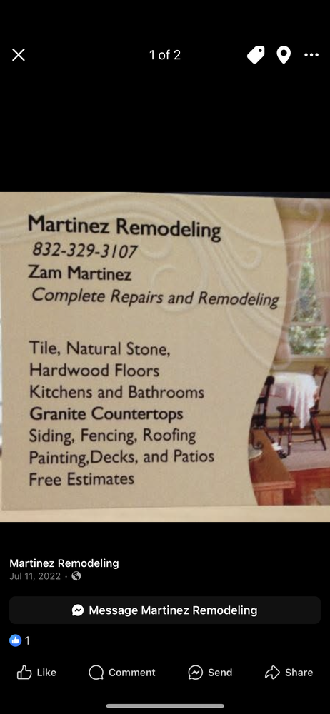 Slide of Martinez Remodeling