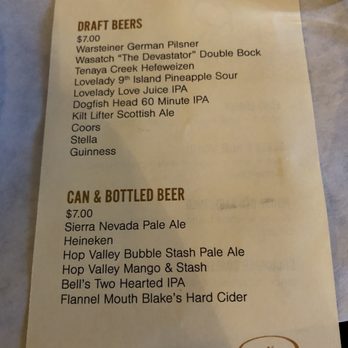 Echo & Rig - Beer menu - Steakhouses Near Me - Las Vegas, Nevada
