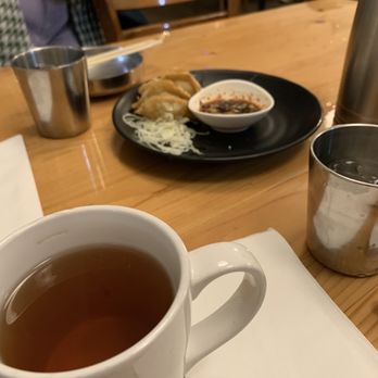 Korea House - Appetizers with hot tea - Korean Near Me - Austin, Texas Korea House - Appetizers with hot tea - Korean Near Me - Austin, Texas