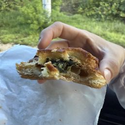 Overcooked spinach pastry Overcooked spinach pastry