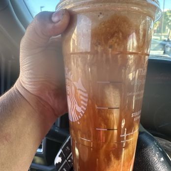 Starbucks - Caramel Frappuccino with dark caramel light ice so that it's drinkable - Coffee & Tea Near Me - North Las Vegas, Nevada Starbucks - Caramel Frappuccino with dark caramel light ice so that it's drinkable - Coffee & Tea Near Me - North Las Vegas, Nevada