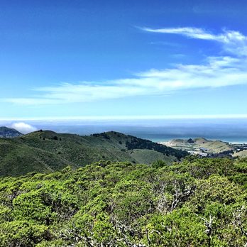 Sweeney Ridge - Looking down Mori Point. - Parks Near Me - San Bruno, California