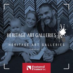 Heritage Art Galleries - We're honored to be the featured framer of our glass distributor, they distribute their products at a global level!