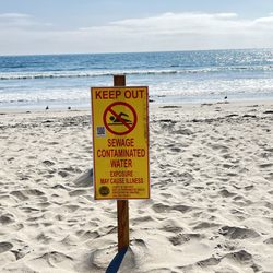 Silver Strand State Beach - SEWAGE CONTAMINATED WATER