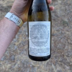 Filipponi Ranch - Back of the Bottle of Filipponi Ranch 2023 Chardonnay. It was chilled so that's why the label looks wet.